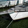 It looked as though the boat was on a mossy surface.