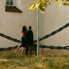 There were beautiful. I spotted them from a distance and zoomed in. I love the position of her body while she's being kissed and the movement of the heavy chains.