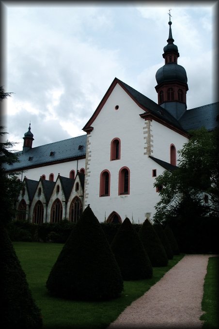 The abbey of Eberbach in Eltville am Rhein. This is the monastery in which the interior scenes of the movie The Name of the Rose were filmed, during the winter of 1985/86.