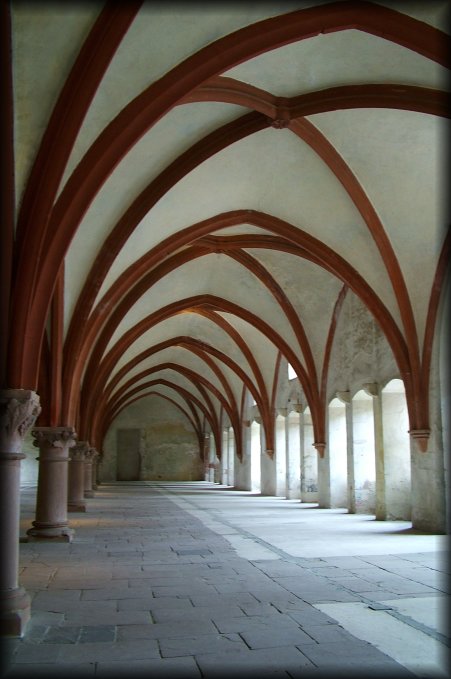 The dormitory of Eberbach abbey, Eltville am Rhein, Germany