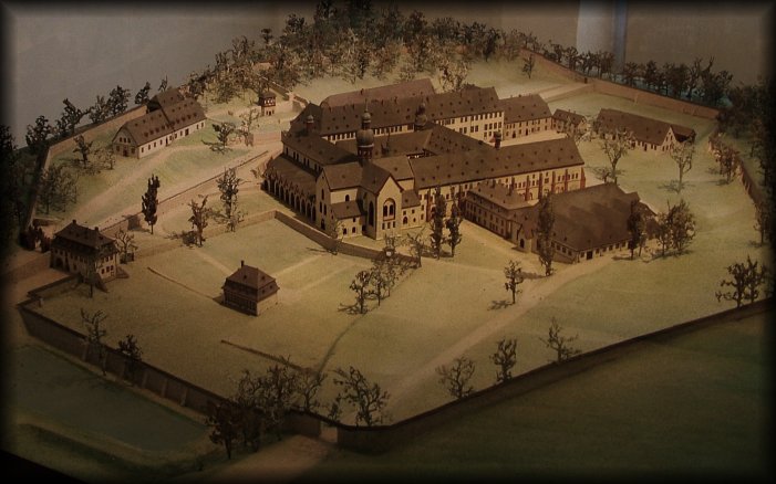Miniature of Eberbach Abbey, Eltville am Rhein, Germany