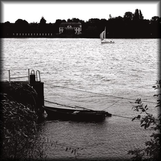 Boating on a river