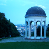 At dusk, Wiesbaden viewed from the Neroberg