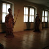 I found these wooden statues a little macabre with such light, Eberbach Abbey, Eltville am Rhein, Germany