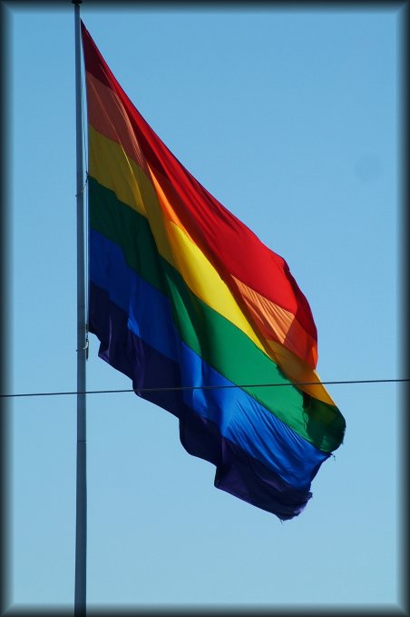 The rainbow flag in Castro, which is huge.