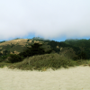 I liked that in between the sand, the mountains and the clouds, there is a strip of blue sky. 