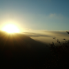 The sun is setting.