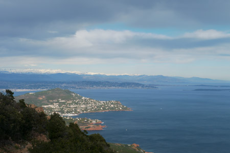 Crowded coastline