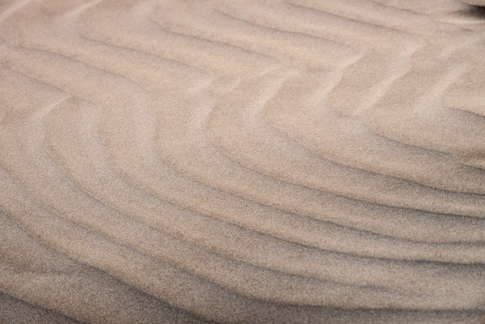 Wind-shaped sand