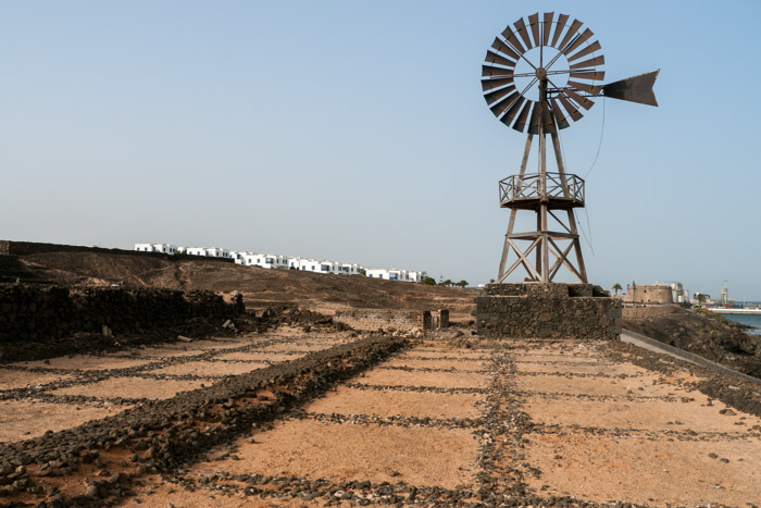 Wind pump & salt pans