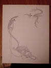 Black ink drawing