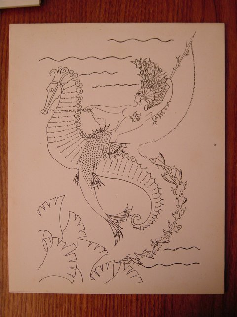 Black ink drawing